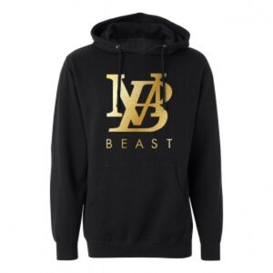 Port and Company Black Hoodie with Gold Graphic
